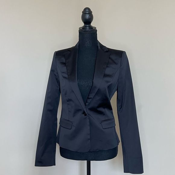 Mango Jackets & Blazers - Mango Suit Jacket Womens Black Size 6 formal